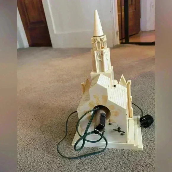 vintage musical christmas church - Picture 4 of 8